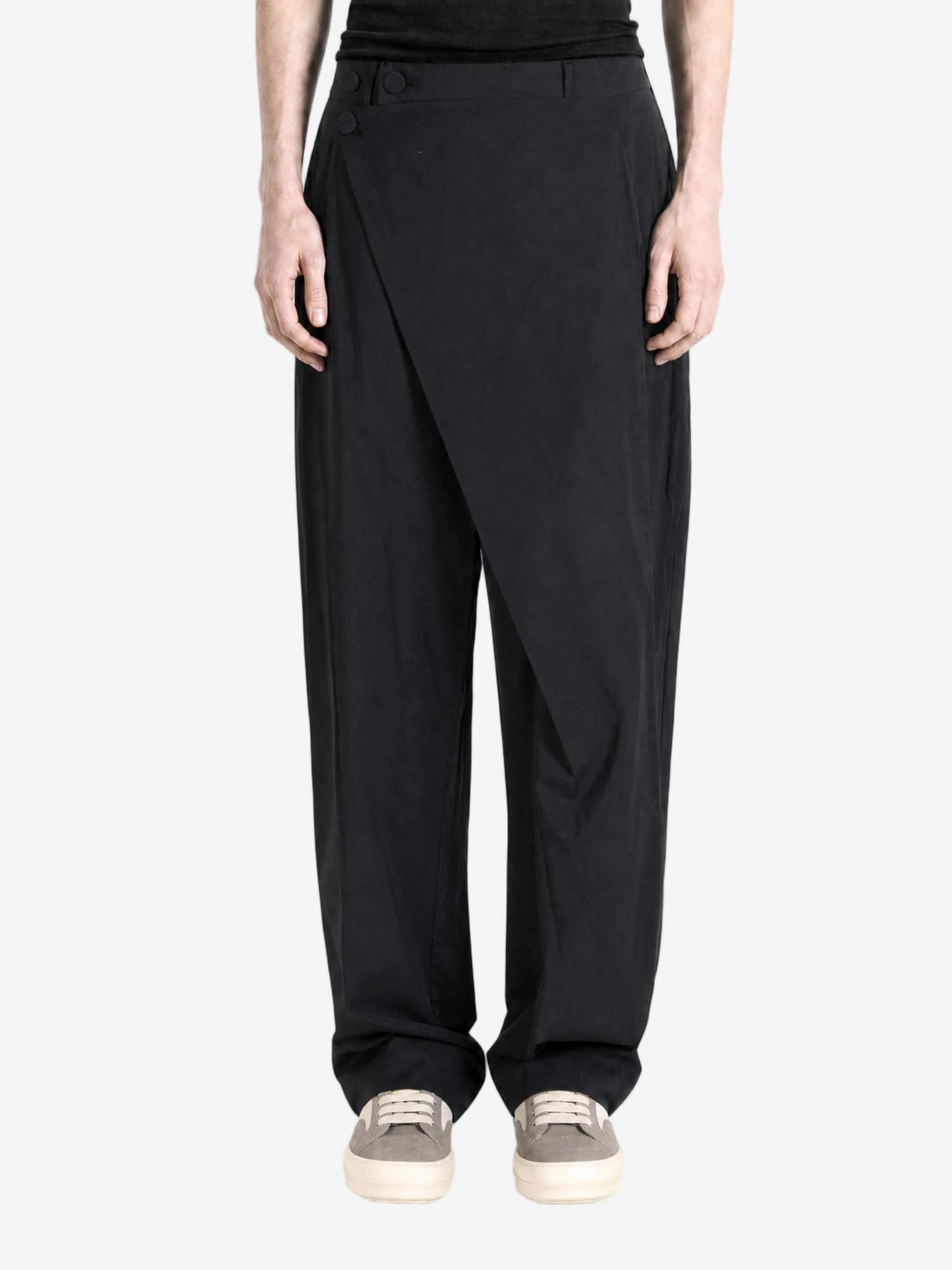 Black pants, full body view
