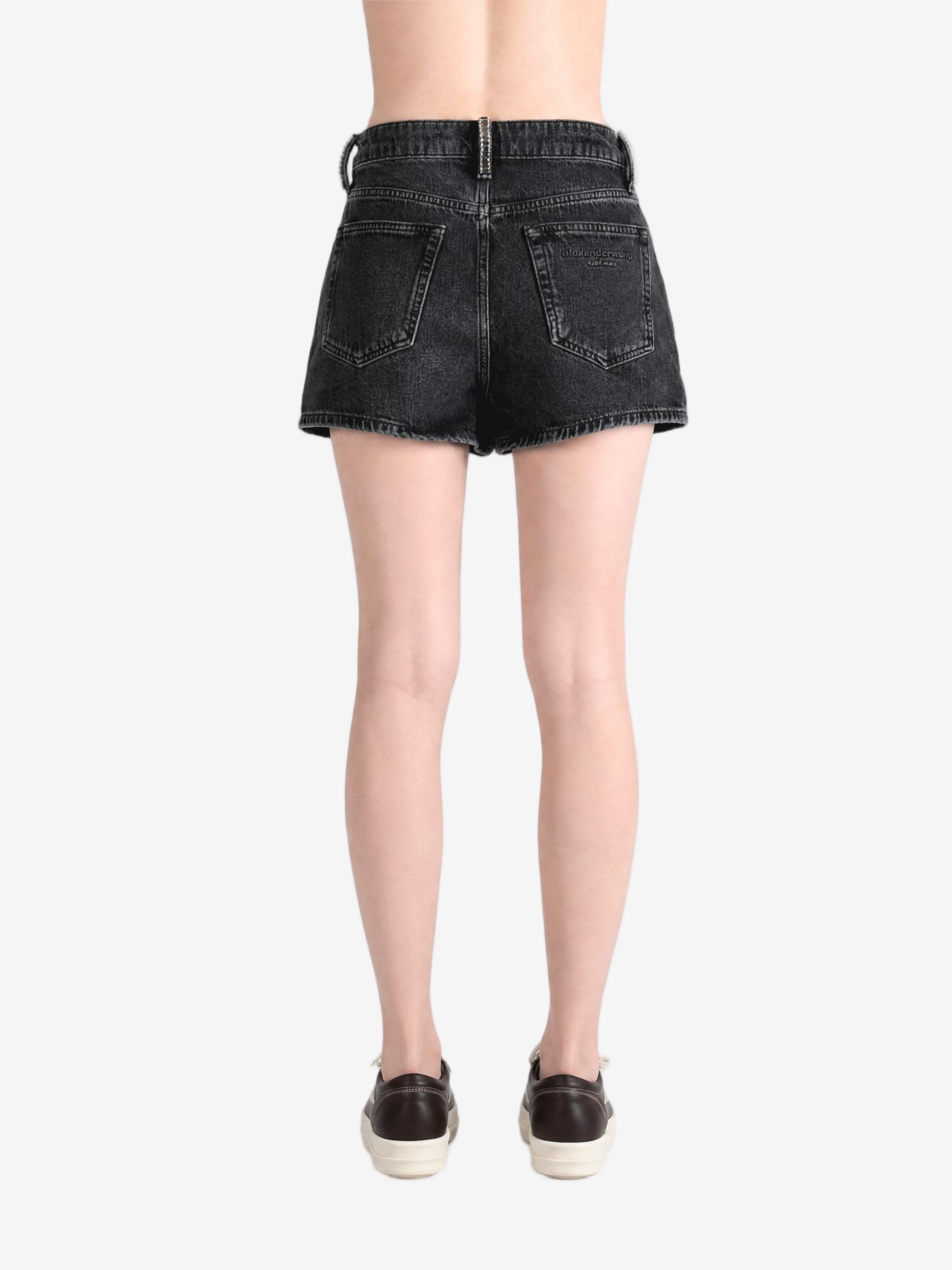 Black skirt worn by a person, showing the skirt fit