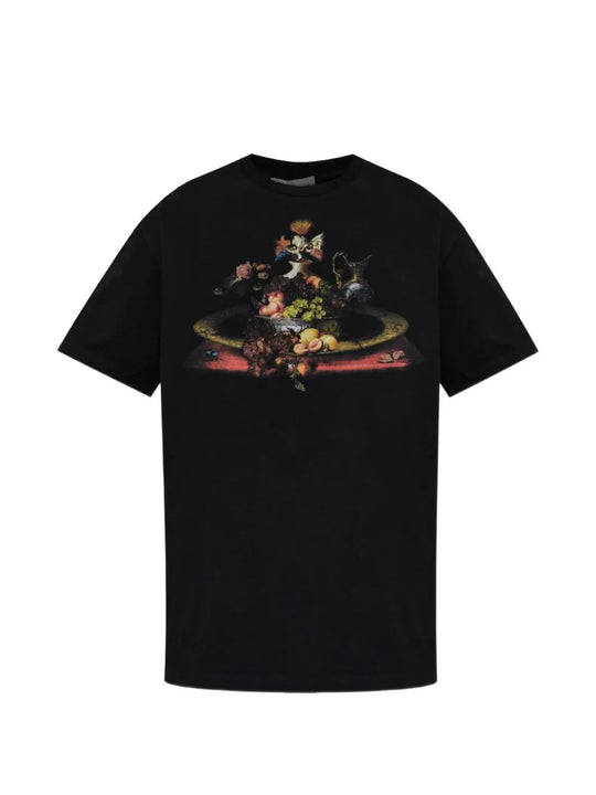 Black t-shirt, front view