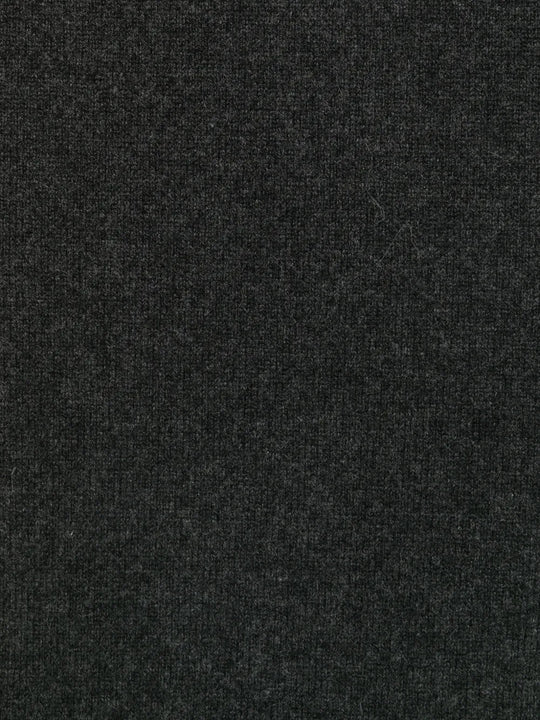 Close up of Grey scarf, showing texture of the 100% cashmere fabric