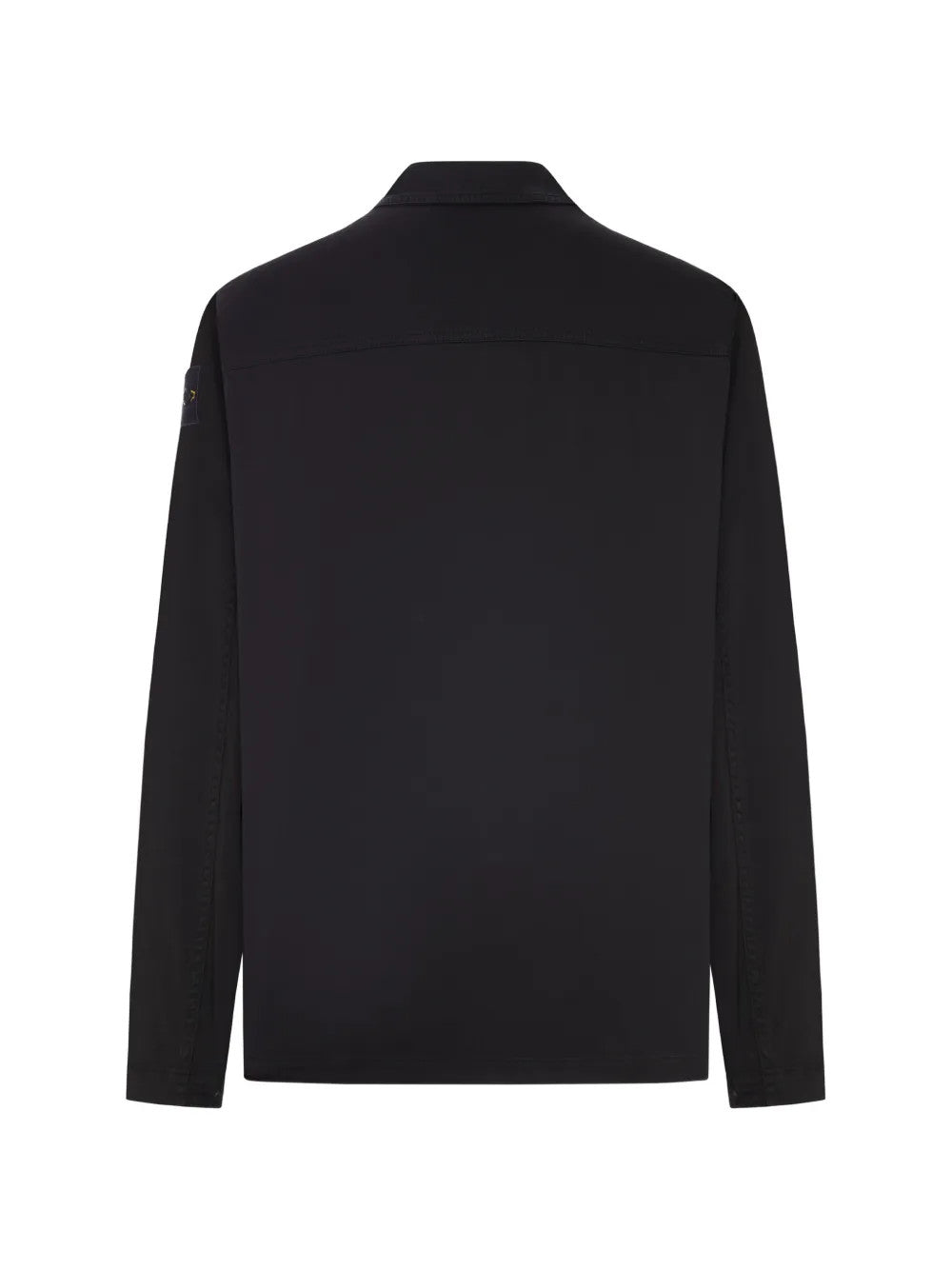 Black shirt, back view