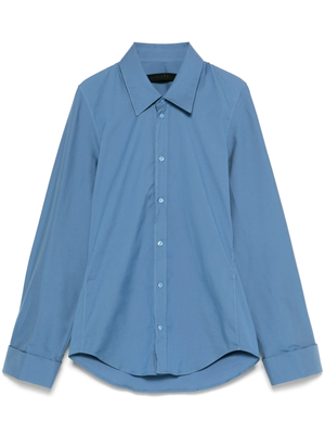 Blue shirt, front view