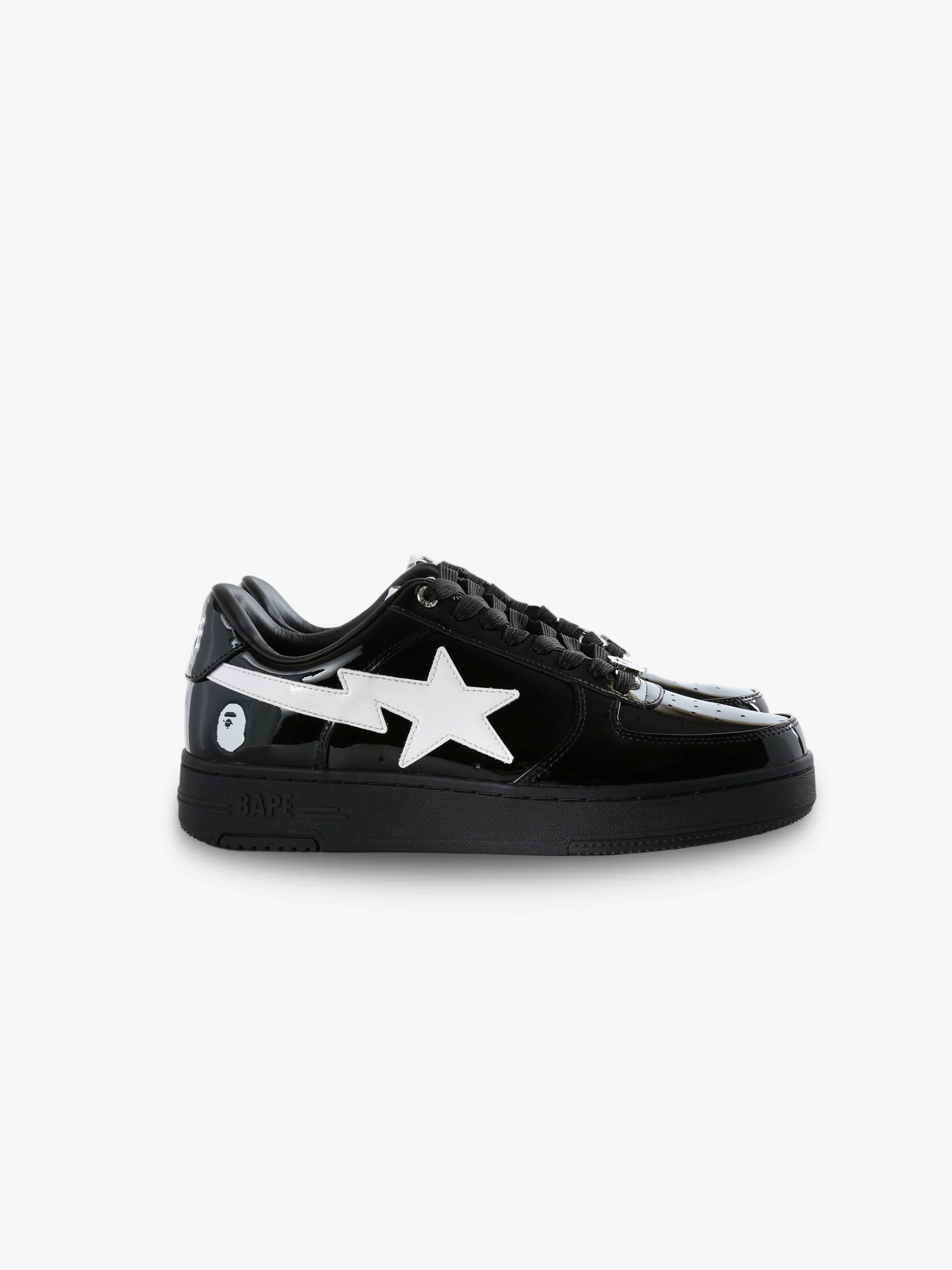 Black shoes, side view