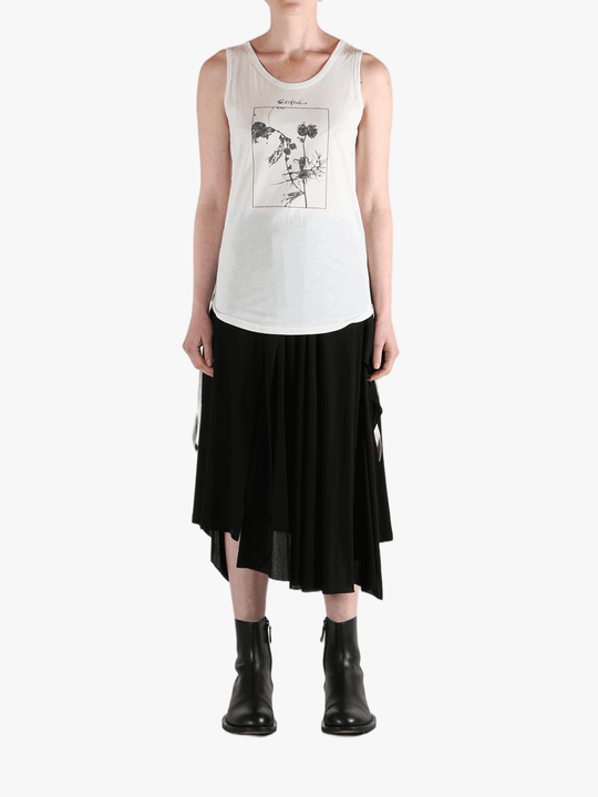 White top, full body view