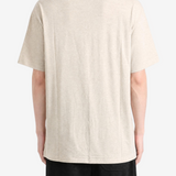 Tan t-shirt, full body view