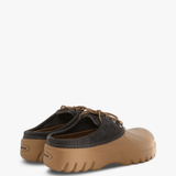 Brown shoes, back view