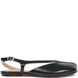 black sandals, front view