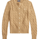 Brown cardigan, front view