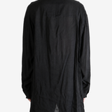 Black shirt, full body view