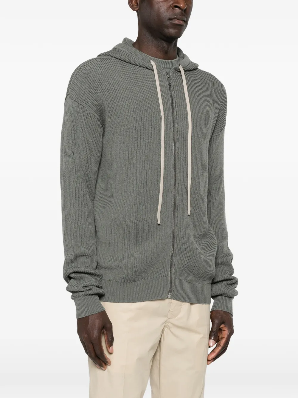 Grey hoodie, full body view