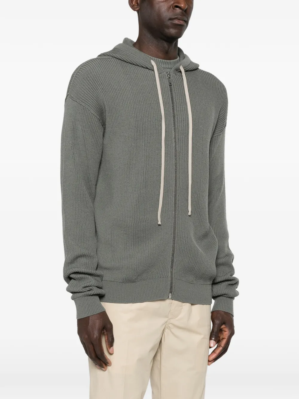 Grey hoodie, full body view