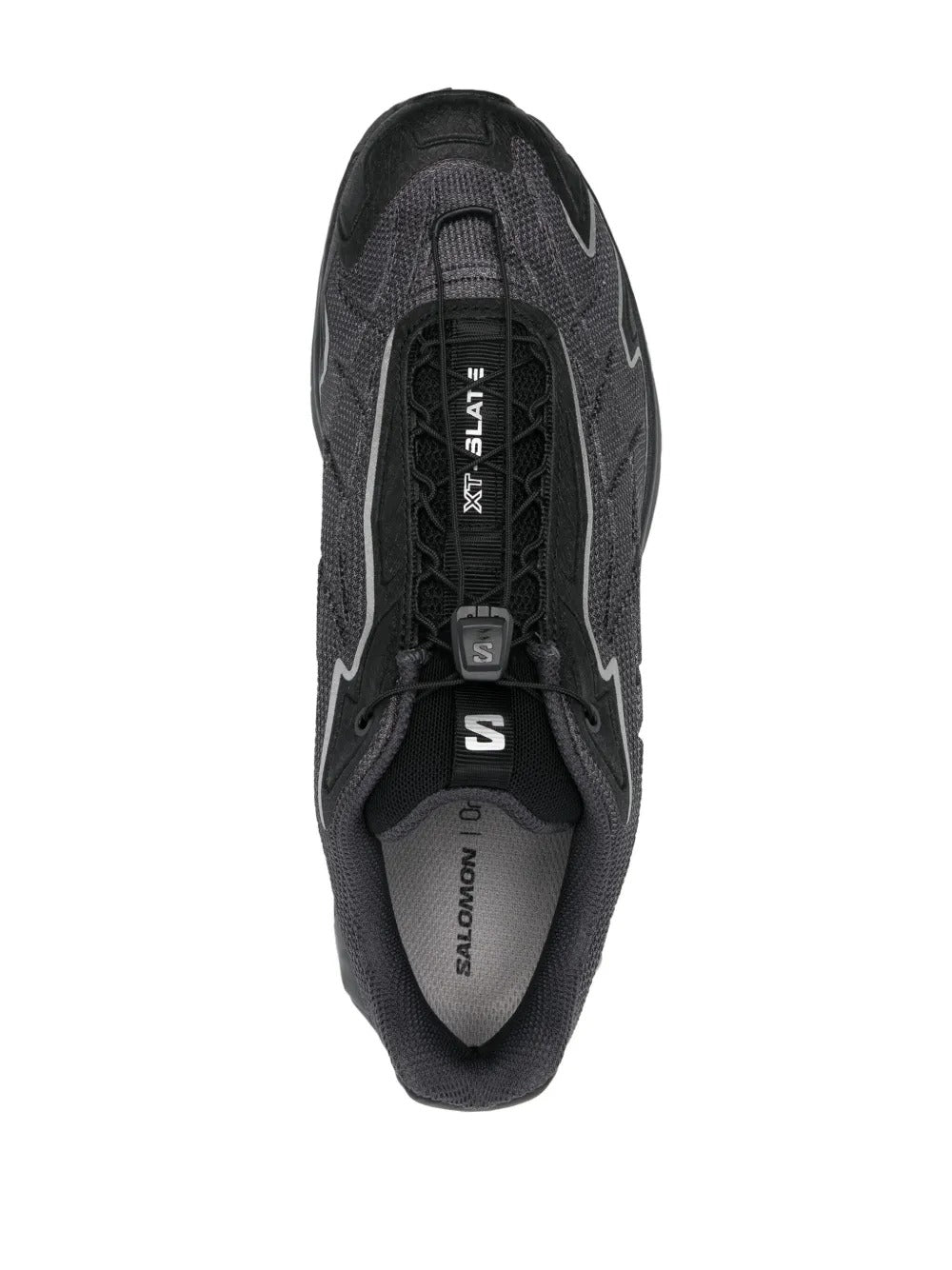 Black sneakers, top view