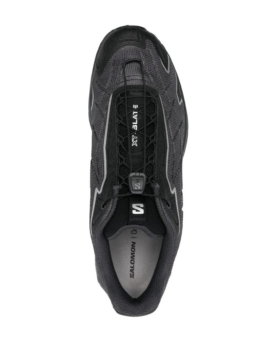 Black sneakers, top view