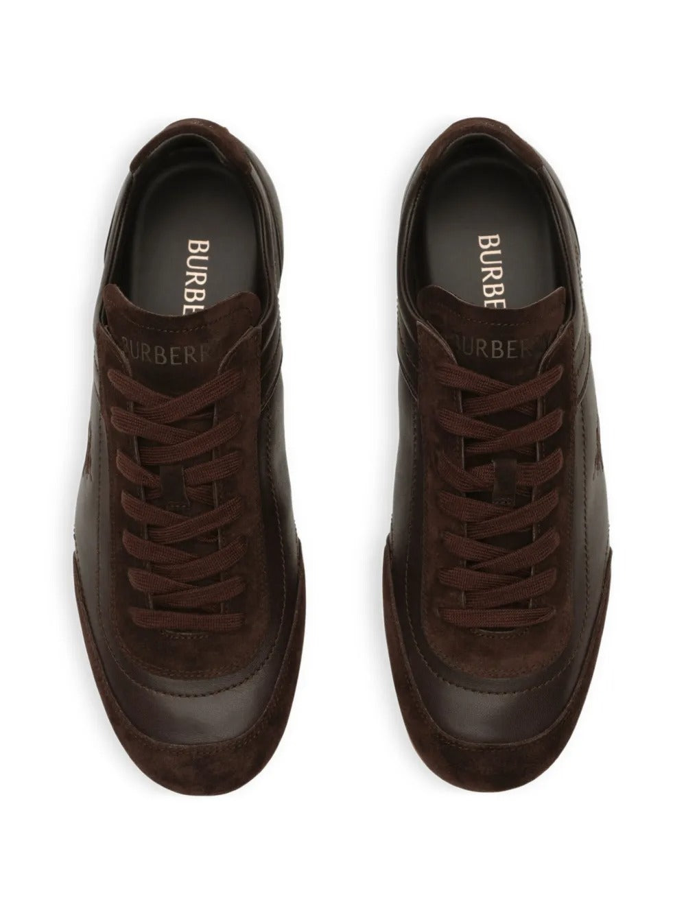 Brown sneaker, side view