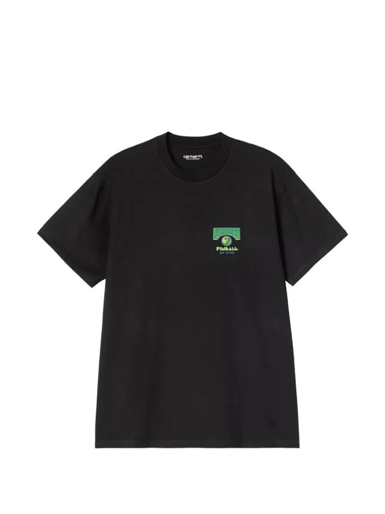 Black t-shirt, front view