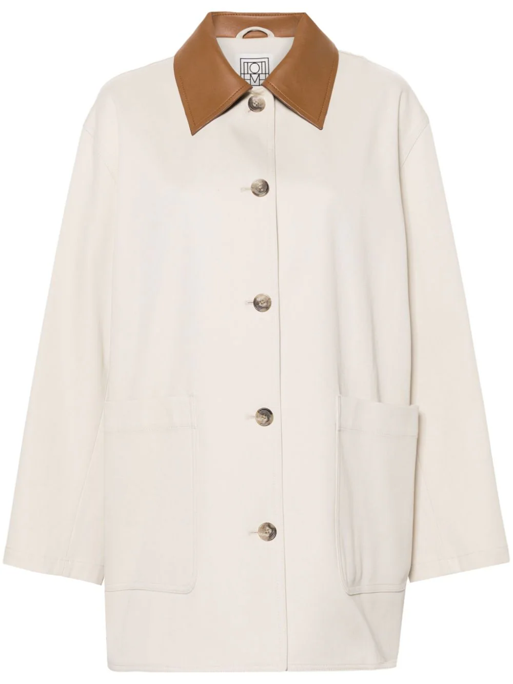 TOTEME Women Leather-collar Cotton Barn Jacket – Atelier New York