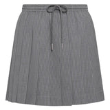 THOM BROWNE - Women Wool Mini Length Drawstring Pleated Skirt 415 NAVY 40