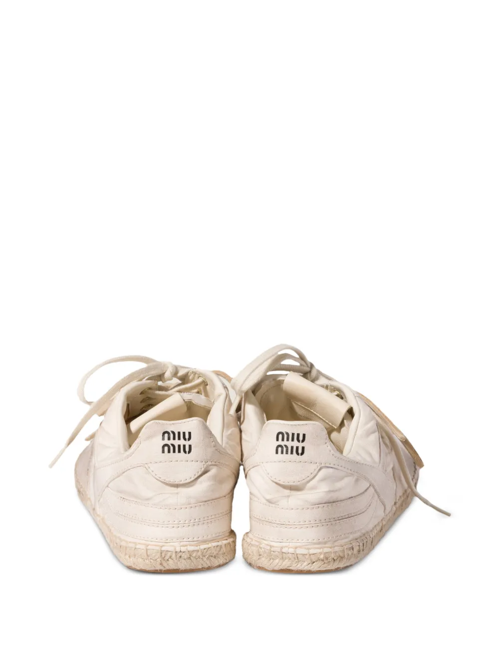 White sneaker, back view