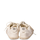 White sneaker, back view