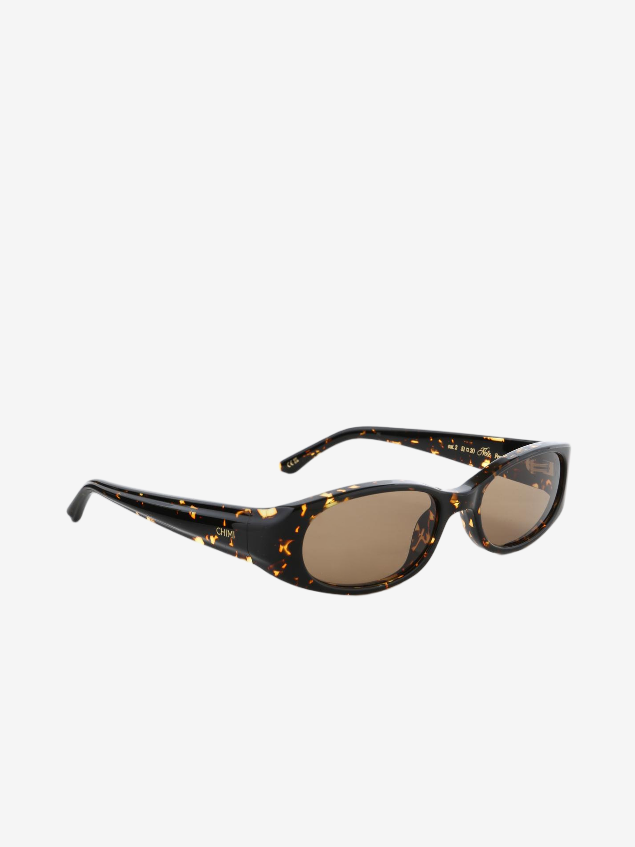 Brown eyewear, front view