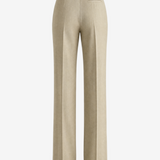 Tan pants worn by a person, showing the pants fit