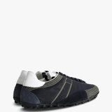 Navy shoes, front view