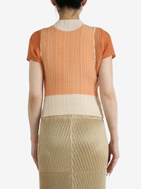 ISSEY MIYAKE - Women Layered Color Pleats Shirt