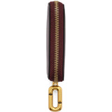 Burgundy accessories, front view