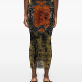 Black skirt worn by a person, showing the skirt fit