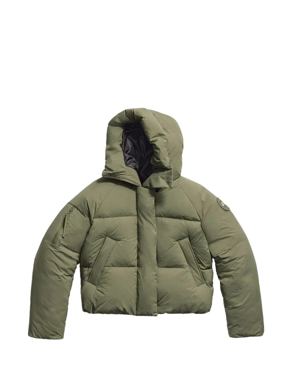 Green jacket, front view
