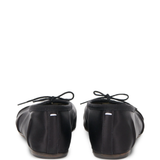 black flats, back view