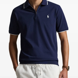 Blue shirts worn by a person, showing the blue shirts' view