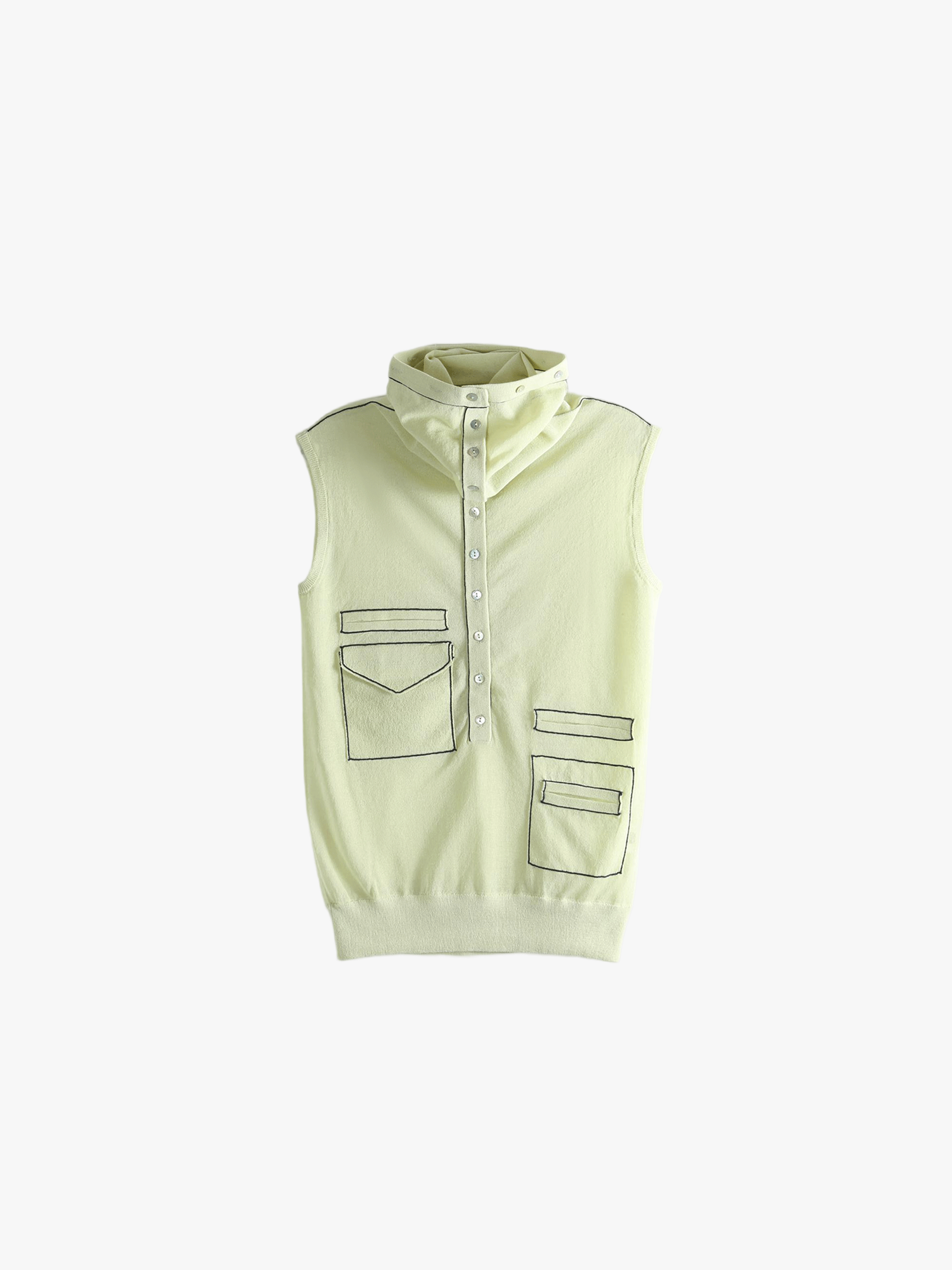 Green tops, front view