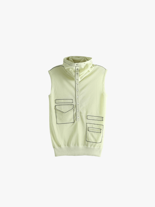 Green tops, front view