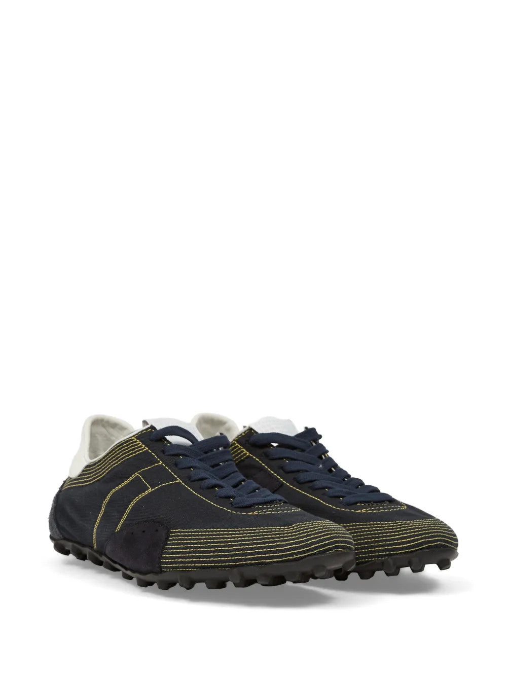 Navy shoes, front view