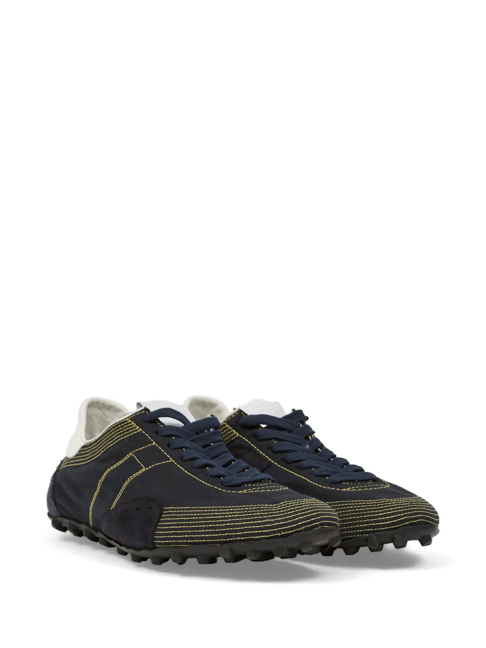Navy shoes, front view