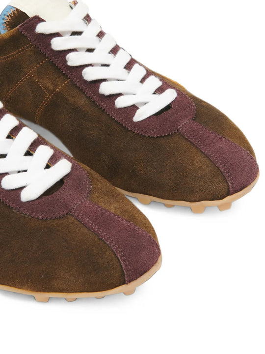 Brown shoes, front view