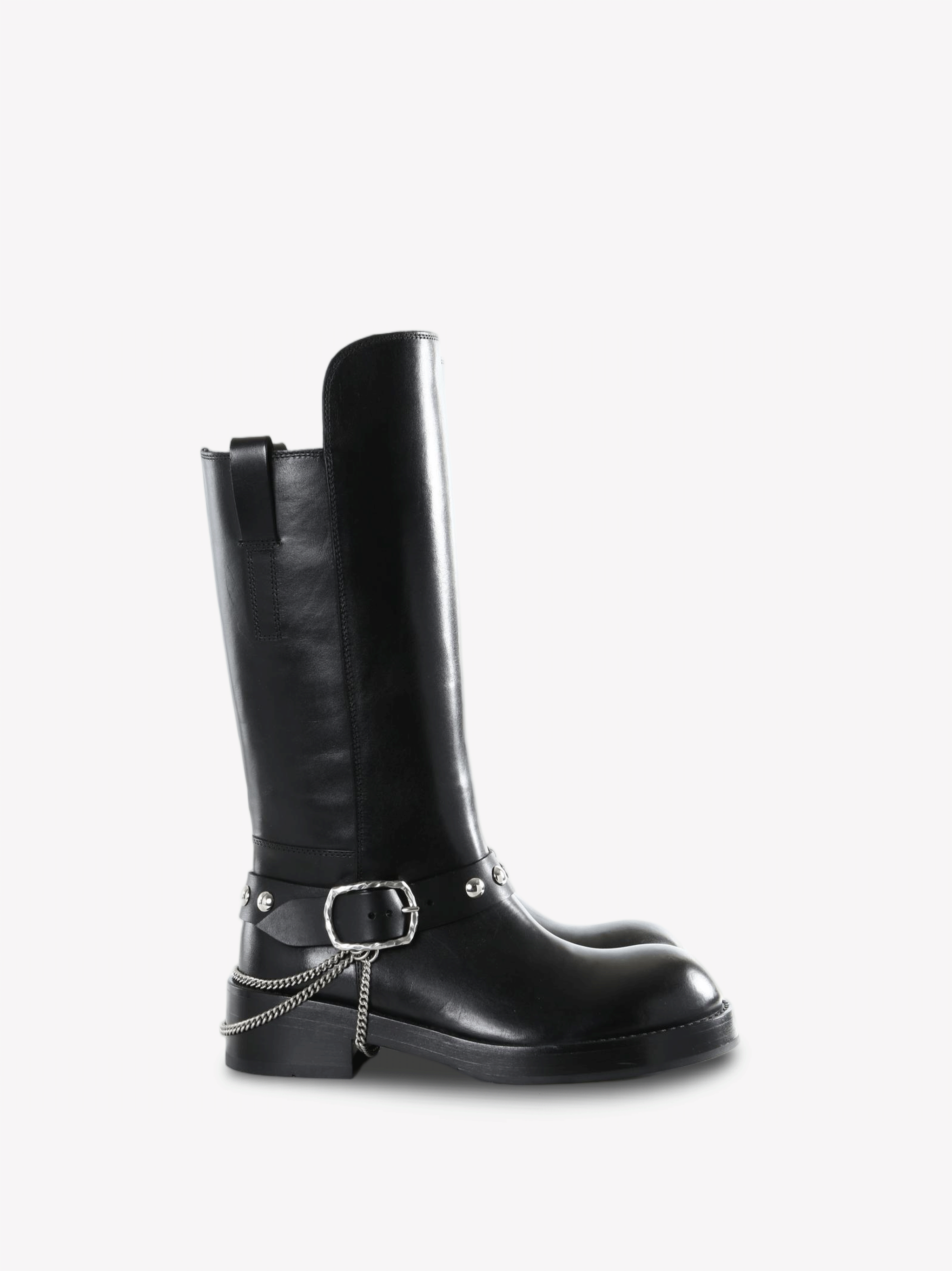 Black boots, side view