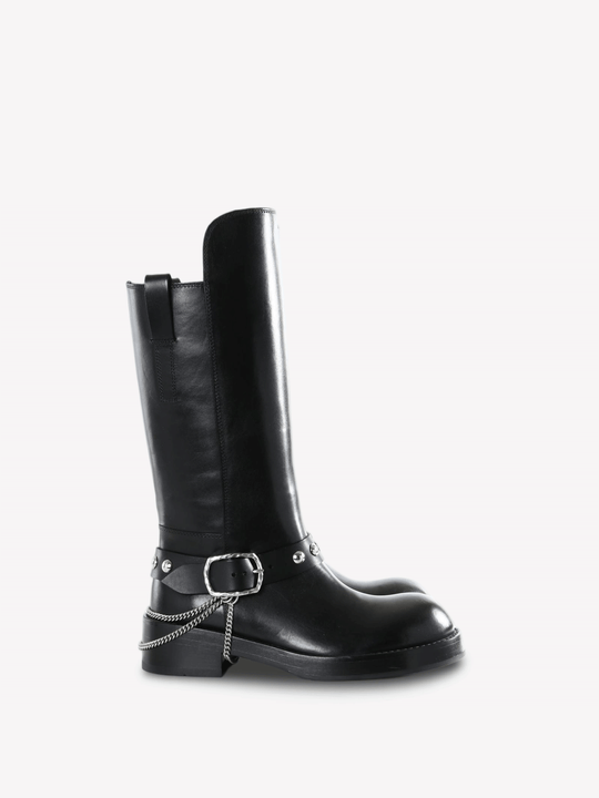 Black boots, side view