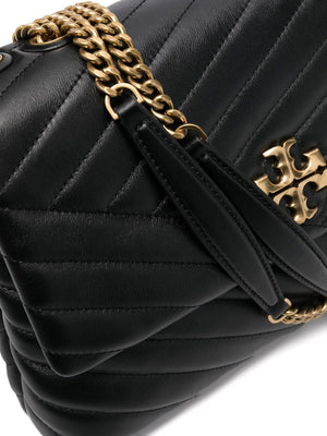 Close up of black bag, showing texture of the leather fabric 