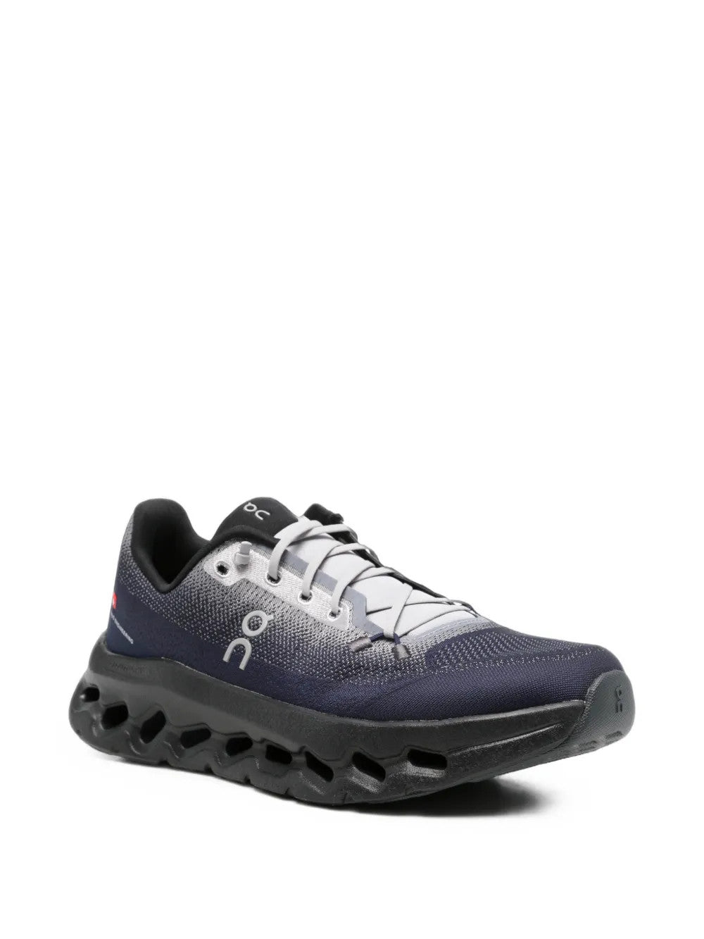 Navy shoes, front view