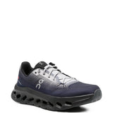 Navy shoes, front view