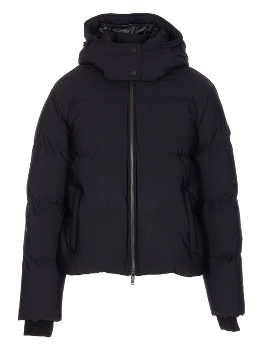 Black coat, front view