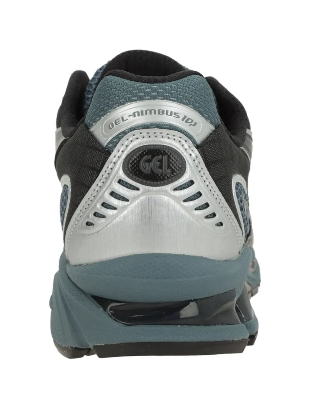 Green sneakers, back view