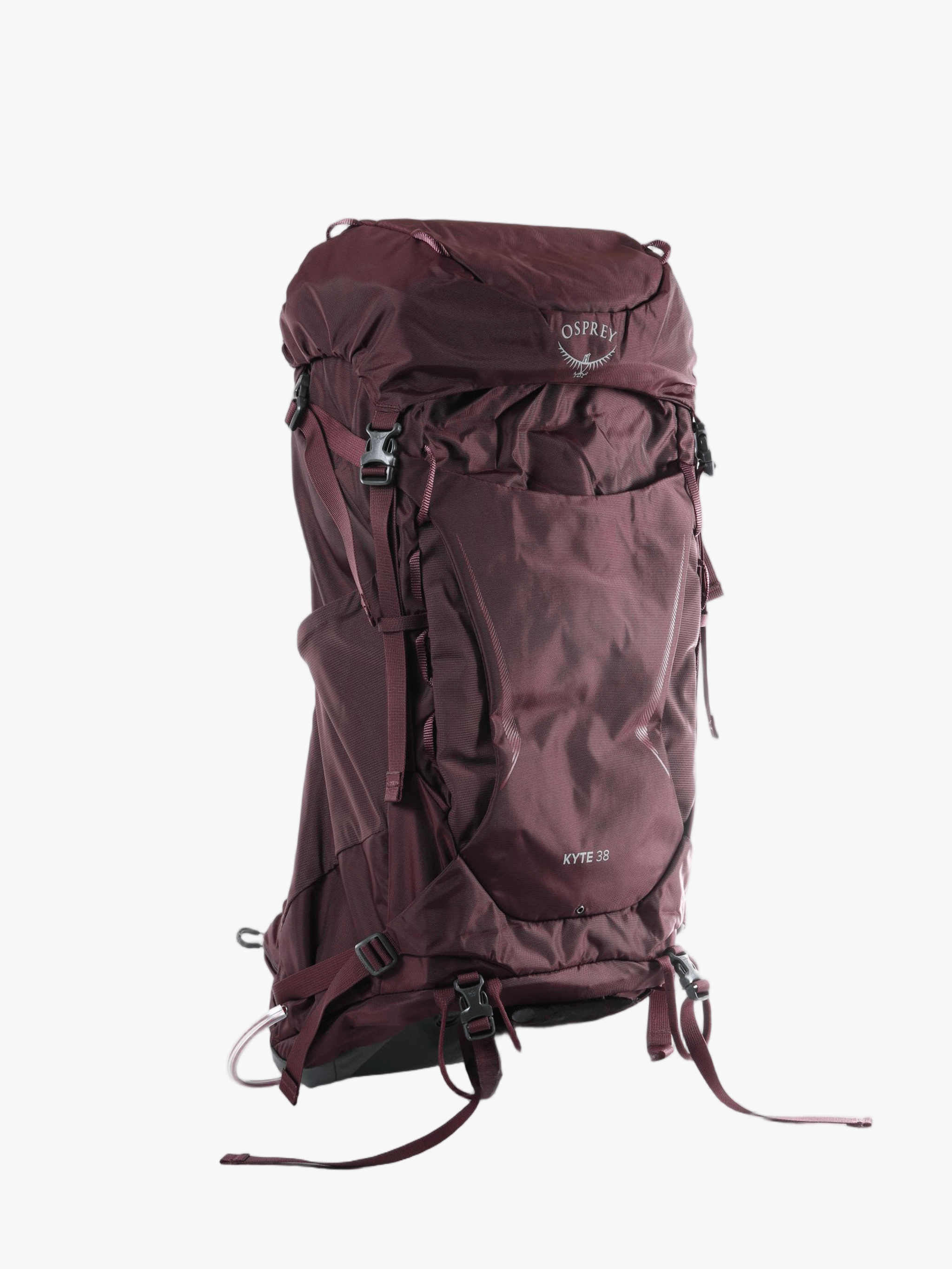 Purple bag, front view