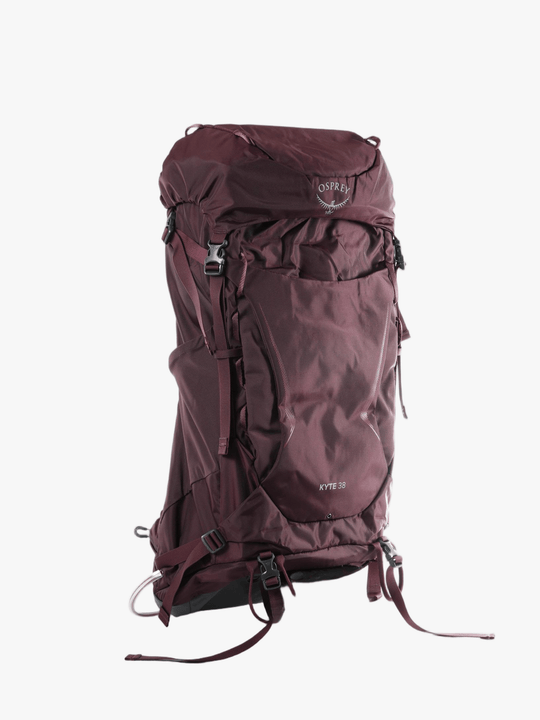 Purple bag, front view