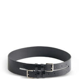 Black accessories, front view