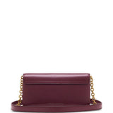 Burgundy accessories, front view