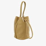 Tan bags, side view