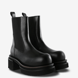 Black boots, front view